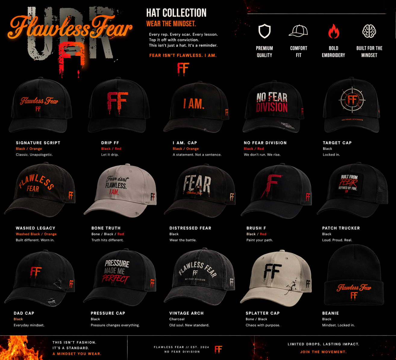 UBR Hat Collection — 15 Styles