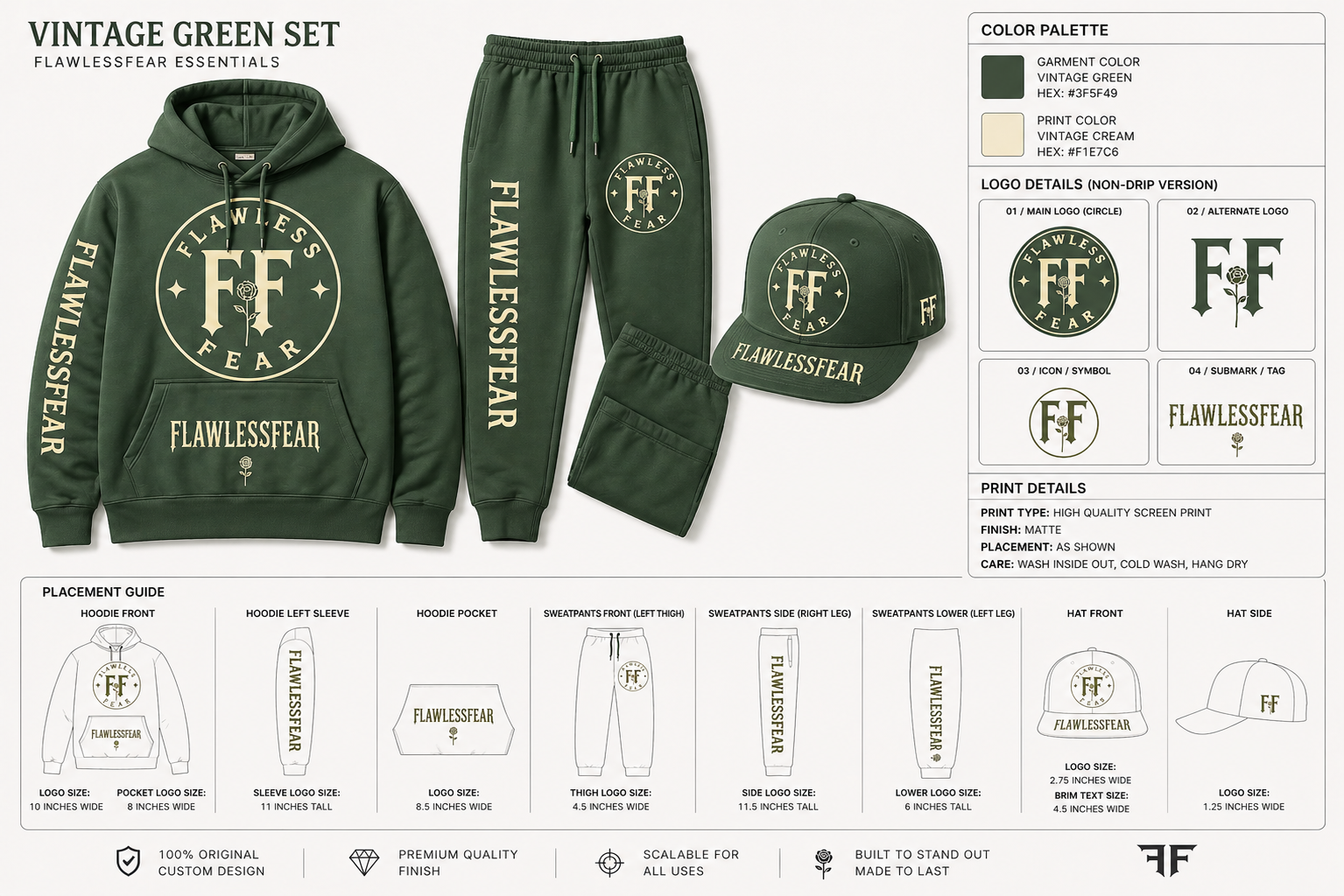 VINTAGE GREEN SET
